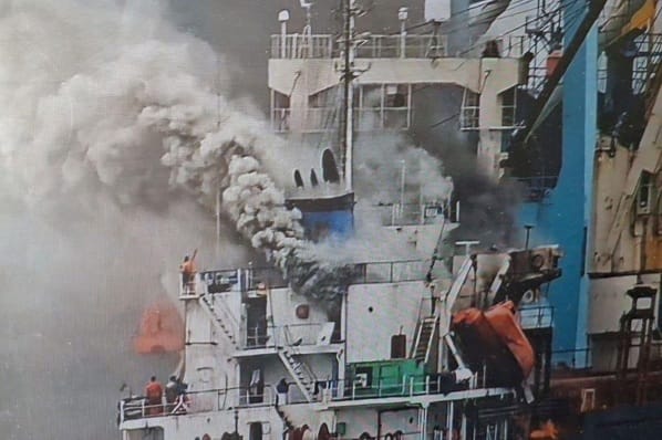 Togo-flagged ship carrying fertiliser explodes in Odesa Port
