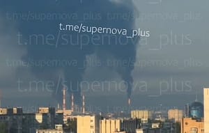 Ukraine fires missiles deep inside Russia blowing up a military plant Russia burns