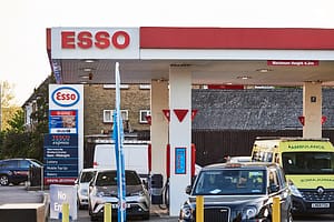 Ambulance at petrol station Roy J Baron Avalon