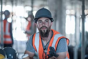 How preventive maintenance keeps construction projects on schedule Builder taking a coffee break on construction site