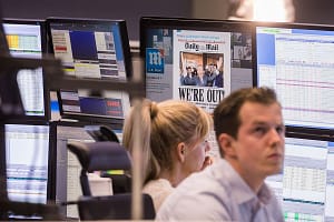 Stock exchange in Frankfurt after Brexit referendum