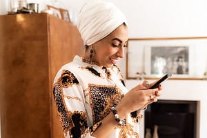 Young woman using mobile phone