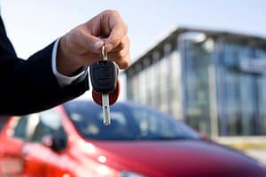 Keys to a new car