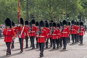 UK defence is on its knees as a staggering number of troops unable to fight 12 Company Irish Guards first Guard Mount at Buckingham Palace, London, UK