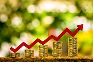 Best gold IRA companies for long-term retirement planning Stack,Gold,Coin,And,A,Red,Arrow,Graph,With,Growing