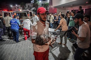 'God help us authors': Burnham adviser’s wife sparks Palestine Action storm as police assess post Gaza, Palestine: 9 October 2023 Dozens of martyrs and injured from the beach camp area after the bombing of the Ahmed Yassin Mosque by Israeli planes