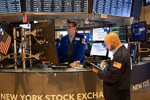 Mayor Eric Adams Rings the Opening Bell at the New York Stock Exchange Amid Russian Sanctions