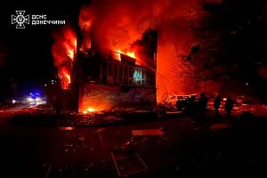 Ukraine retaliates for its brutal winter with long-range strikes targeting Russian oil exports Rescue operation in the aftermath following Russia strikes missiles in Dobropillya, a city in Pokrovsk Raion, Donetsk Oblast, Ukraine, on March 7, 2025, hitting a residential building. At least 11 people have been killed and 30 were injured, Donetsk Oblas