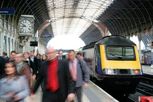 "Rush hour at London, Paddington station. November 2005"