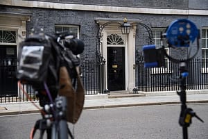 Media in Downing Street, London, UK - Friday 15 May 2026