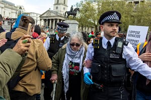 Mass Arrests of Palestine Action Supporters – Trafalgar Square, Central London, 2026