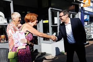 Prime Minister Andy Burnham visits Ilkeston High Street