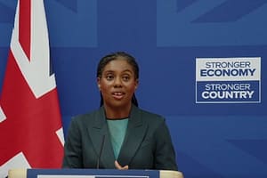 Kemi Badenoch talking about defence