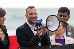 Pro-Palestine Protestors at the Green Party Conference