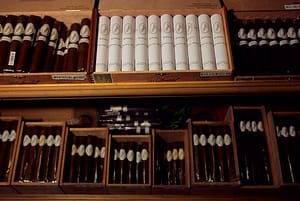 USA, MICHIGAN, NEAR DETROIT, BIRMINGHAM, CHURCHILLS, TOBACCO STORE, CIGARS