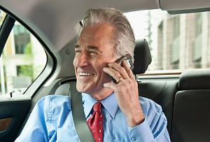 Business Executive Talking on Cell Phone