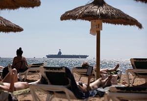 Aircraft carrier on Mallorca
