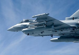 ASRAAM Missiles Fitted to RAF Typhoon Jet
