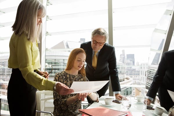 Business colleagues having meeting