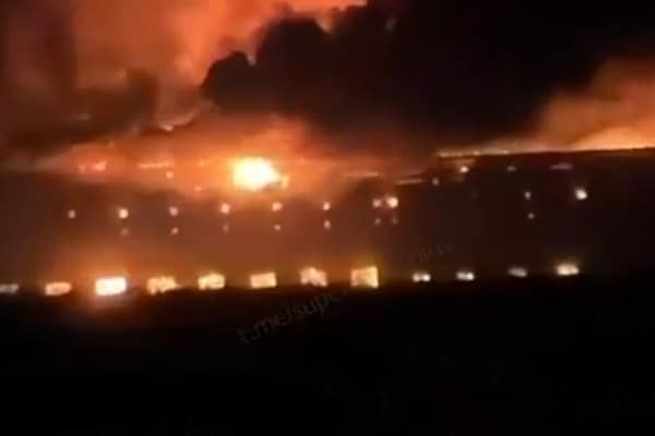 Third night of fire as Ukraine rips into Russia’s logistics backbone