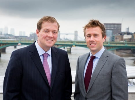 BizEquity CEO Mike Carter (L) and Frost Brooks managing partner Miles Frost