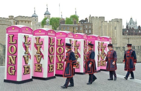 Diamond Jubilee BT ArtBoxes Unveiled at Tower of London