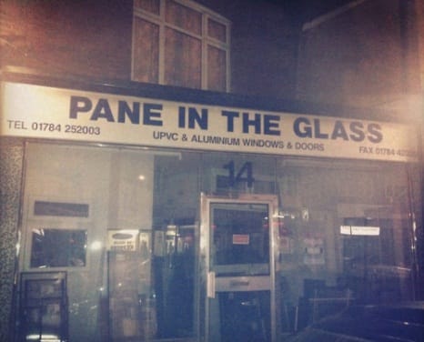 Pane in the Glass