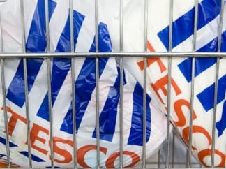 Tesco bags trolley