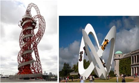 Orbit – scrap metal - recession Gerry Judah’s smooth pleasing Lotus exudes quality