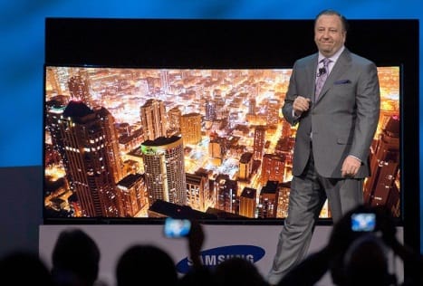 Samsung curved TV CES