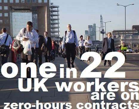 Zero hours - one in 22