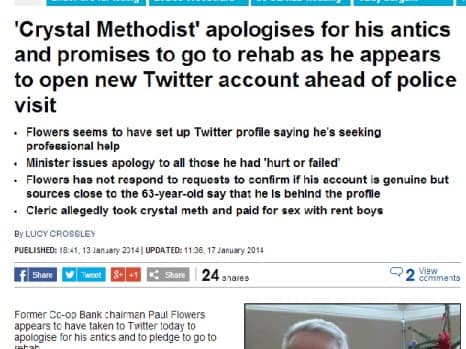 Daily Mail clipping Paul Flowers