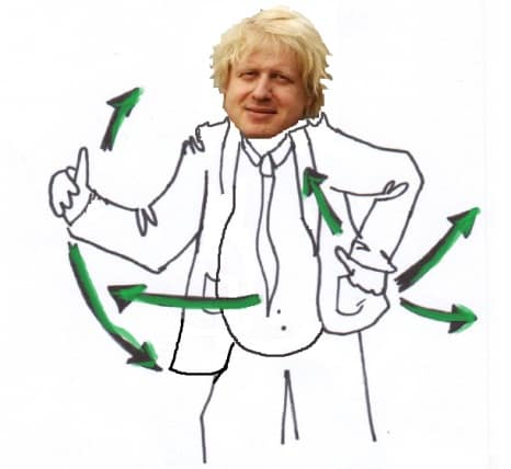 Boris Johnson dancing: The thumbs-up hip swing