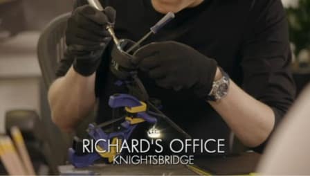 Richard Dinan working on Senturion on Made in Chelsea