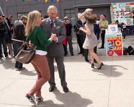 Royal entertainment: Prince of Waltz shows off his best moves 