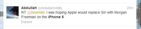 iPhone 5 tweet