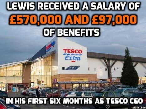 Dave Lewis pay