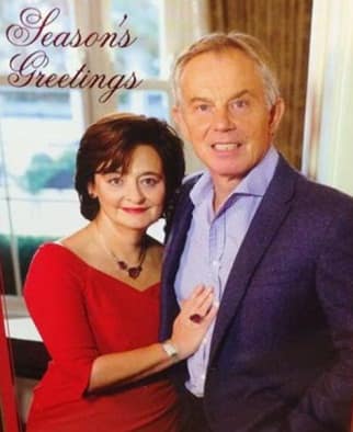 Tony Blair's Christmas card