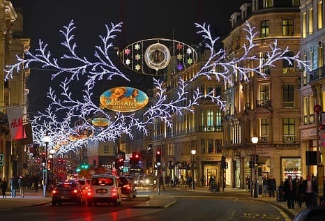 Christmas lights on Regent Street