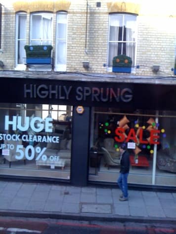 Highly Sprung, a shop in Battersea