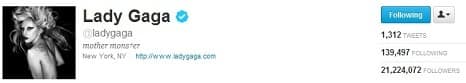 Lady Gaga on Twitter