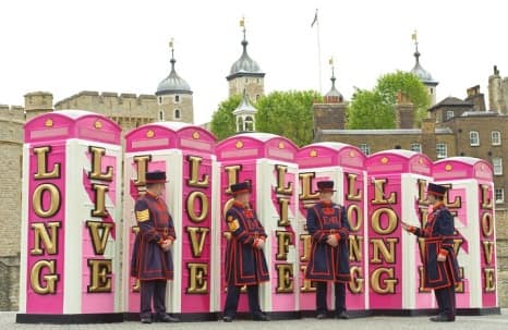 Diamond Jubilee BT ArtBoxes Unveiled at Tower of London