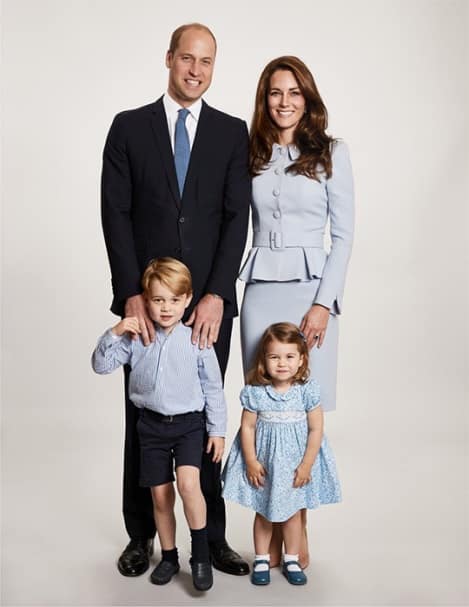 Duke and Duchess of Cambridge Christmas photo