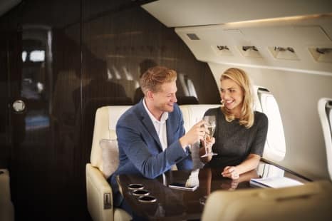 Stratajet wine on plane
