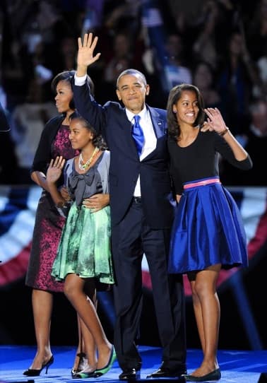 Celebrations after Obama wins US election