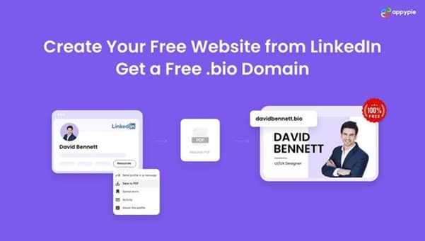 Appy Pie partners with name.com to launch free LinkedIn-to-Website converter and .bio domain for new users – London Business News | Londonlovesbusiness.com