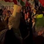 Pro-Iran protesters gather outside Downing Street shouting ‘Allahu Akbar’