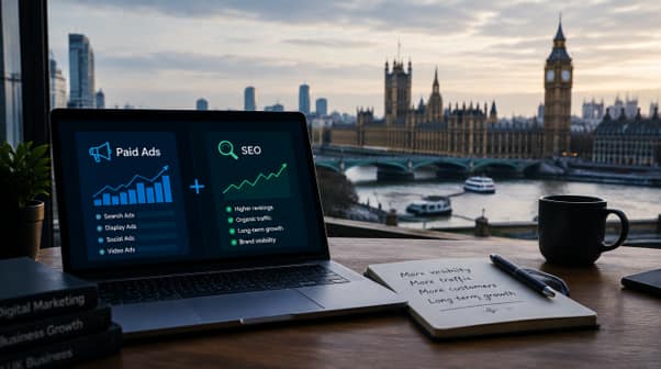 Why the smartest UK business owners are combining paid ads with SEO (not choosing between them)