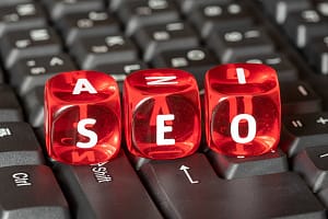 Cubes with the acronym SEO Letter dice on the computer keyboard – SEO Copyright: xZoonar.com/GRAZVYDASxJANUSKAx 11971788