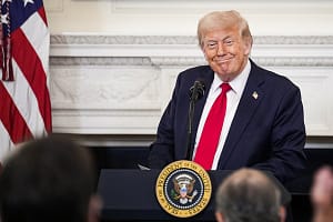 US President Donald Trump participates in the White House Faith Office Luncheon – Washington